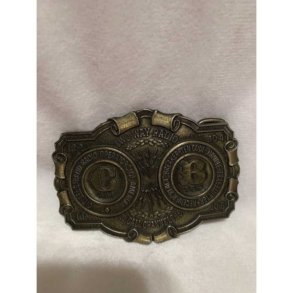 Lewis Buckles CB Two Way Radio Belt Buckle Freedom Of Speech
